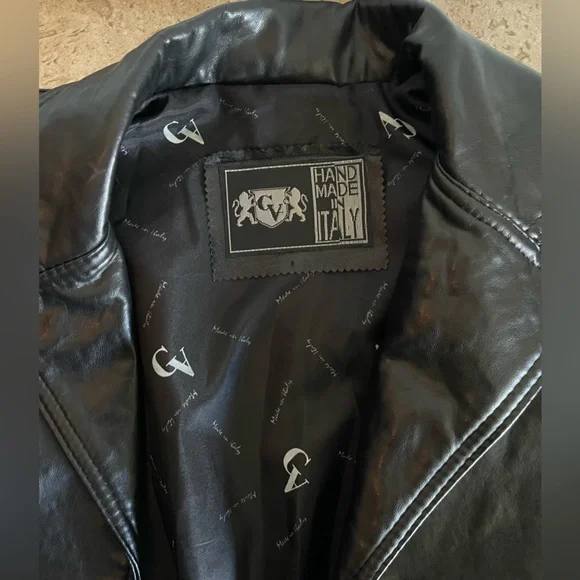 CV Handmade Italian Leather Coat - Picture 4 of 5